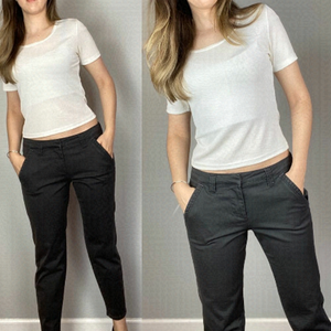 Nwt JAG jeans gray boyfriend chinos. Size 8